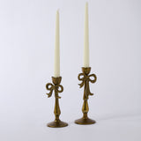 Bowtied Candleholder - 2 Sizes - Set of 2