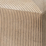 Pinstriped Ottoman