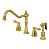 Heritage Widespread Kitchen Faucet with Sprayer
