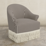 Cecile Fringe Swivel Chair