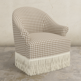 Cecile Fringe Swivel Chair