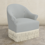 Cecile Fringe Swivel Chair