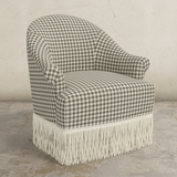 Cecile Fringe Swivel Chair