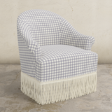 Cecile Fringe Swivel Chair