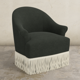 Cecile Fringe Swivel Chair