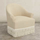 Cecile Fringe Swivel Chair