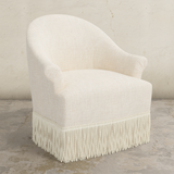 Cecile Fringe Swivel Chair