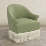 Cecile Fringe Swivel Chair