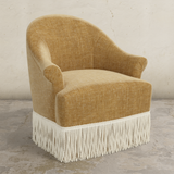 Cecile Fringe Swivel Chair
