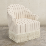 Cecile Fringe Swivel Chair