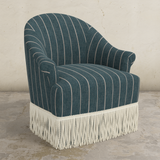 Cecile Fringe Swivel Chair