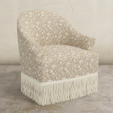 Cecile Fringe Swivel Chair