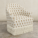 Cecile Fringe Swivel Chair