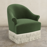 Cecile Fringe Swivel Chair
