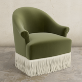Cecile Fringe Swivel Chair