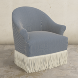 Cecile Fringe Swivel Chair
