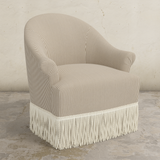 Cecile Fringe Swivel Chair