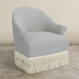 Cecile Fringe Swivel Chair
