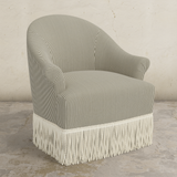 Cecile Fringe Swivel Chair