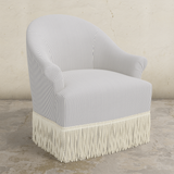 Cecile Fringe Swivel Chair
