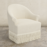 Cecile Fringe Swivel Chair