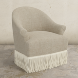 Cecile Fringe Swivel Chair