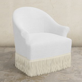 Cecile Fringe Swivel Chair