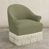 Cecile Fringe Swivel Chair