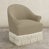Cecile Fringe Swivel Chair