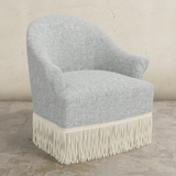 Cecile Fringe Swivel Chair