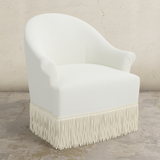 Cecile Fringe Swivel Chair