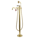 Kaiser Single-Handle Freestanding Tub Faucet with Hand Shower