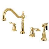Heritage Widespread Kitchen Faucet with Sprayer