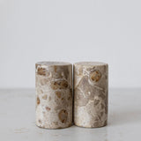 Chocolate Marble Salt & Pepper Shakers