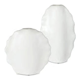 Ruffled Feathers Outdoor Vases - Set of 2