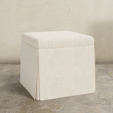 Dyer Skirted Storage Ottoman