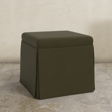 Dyer Skirted Storage Ottoman