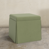 Dyer Skirted Storage Ottoman