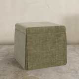 Dyer Skirted Storage Ottoman