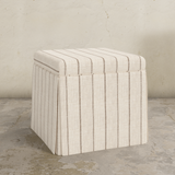 Dyer Skirted Storage Ottoman