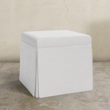 Dyer Skirted Storage Ottoman