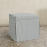 Dyer Skirted Storage Ottoman