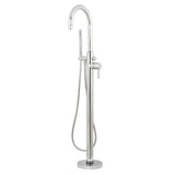 Concord Arched Freestanding Tub Faucet with Hand Shower