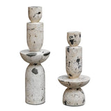 Nouveau Tower Outdoor Sculptures - Set of 2
