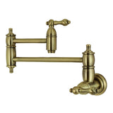 Restoration Wall Mount Pot Filler Faucet