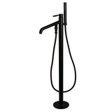 Concord Straight Freestanding Tub Faucet with Hand Shower