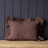 Ruffle Lumbar Pillow Cover - 14"x20"