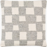 Vega Checkered Pillow - Grey - 2 Sizes