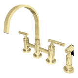 Manhattan Bridge Kitchen Faucet with Side Sprayer