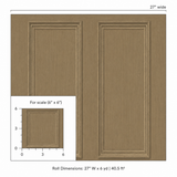 Faux Wood Panel Honey Wallpaper